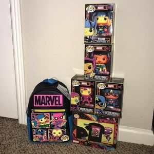 Funko Pop! Marvel-blacklight collection NWT